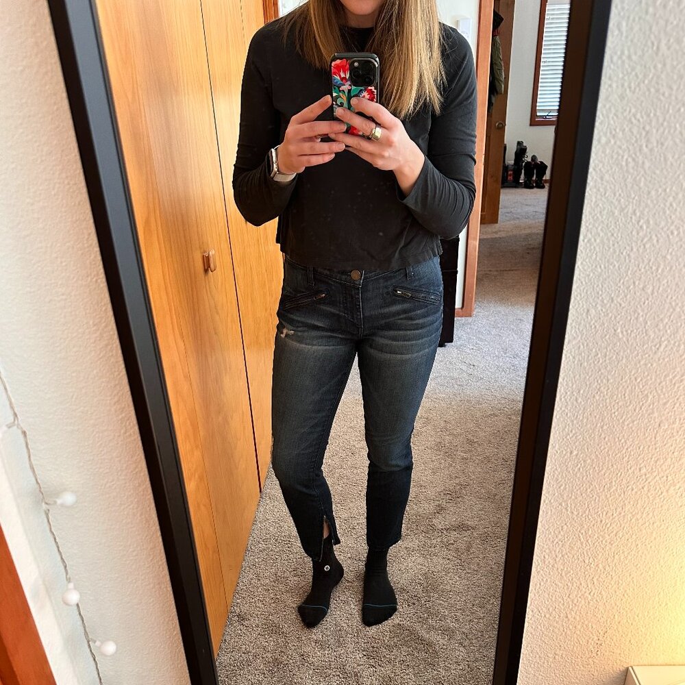 Current/Elliott SilverLake Zip Skinny Jean